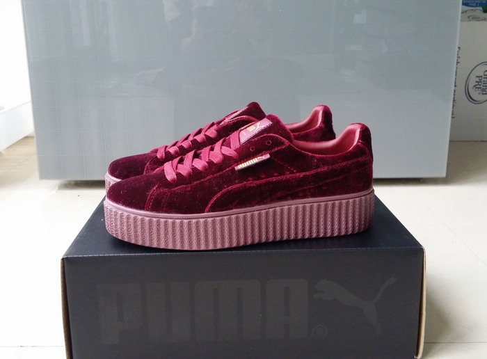 puma creepers rouge velours puma creepers rouge velours